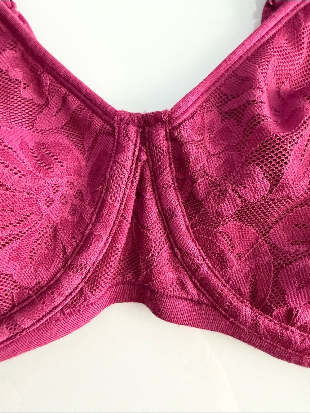 Bali Women's Red Breathe Lace Underwire Bra DF7590 Size 36D - Picture 2 of 10